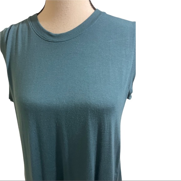 Marine Layer Tulip back Tank Top size Small blue green sleeveless. Supima - Picture 6 of 12